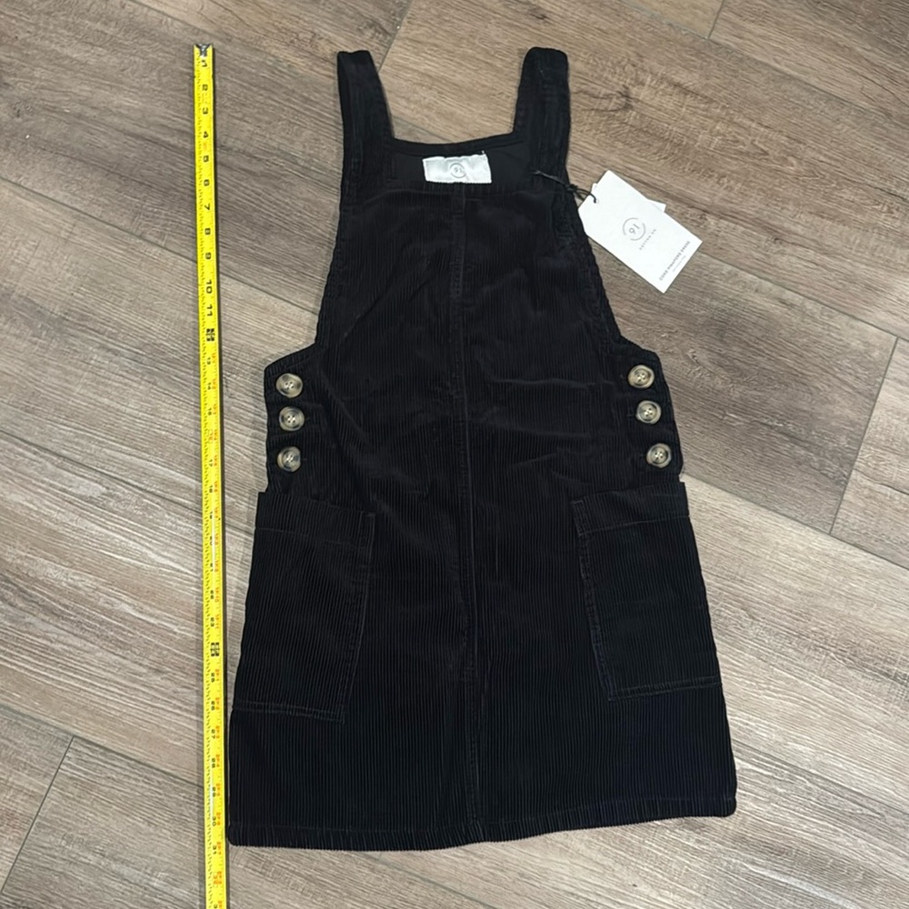 Black Cord Cotton On Pinafore Dress